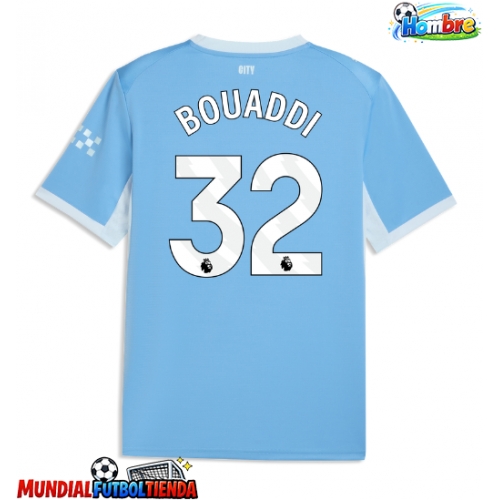 Camiseta Manchester City Ayyoub Bouaddi #32 Primera Equipación Replica 2026-27 mangas cortas